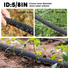 Hopegiver easy installation enables quick setup for vegetable plots and lawns.