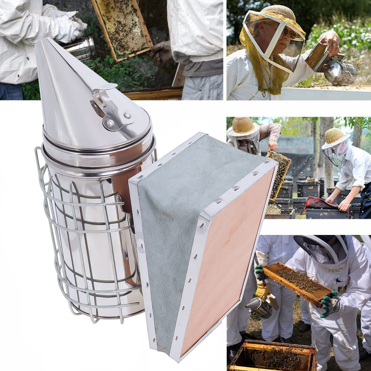 Hoqqf cooled smoke calms bees without fuss for calmer inspections.