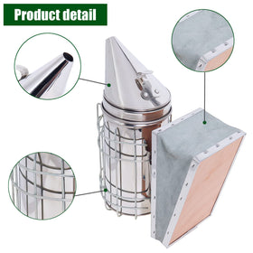 Hoqqf cowhide airbag and vents maintain fire and airflow during use.