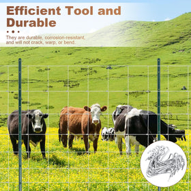 Hoqqf outdoor-grade clips withstand weather for lasting fences.