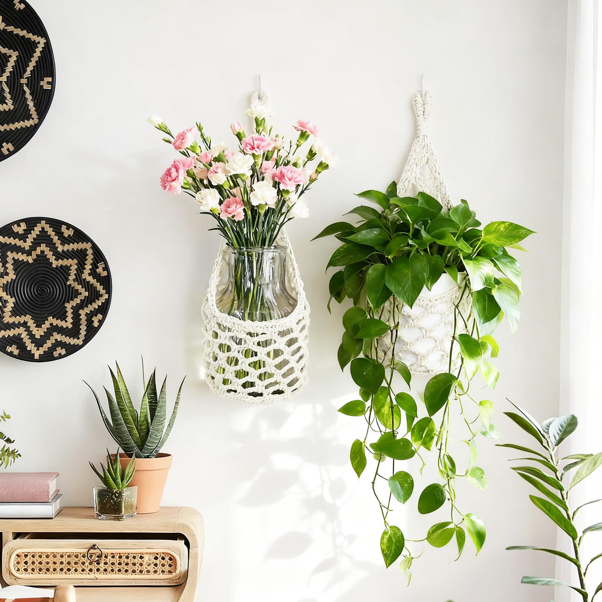HOREAKHJ boho minimalist basket design enhances modern interiors.