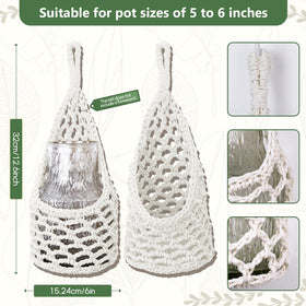 HOREAKHJ indoor-outdoor hanging planter shown in a cozy corner.