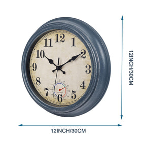 Horizent coastal blue closeup showing vintage coastal design and weatherproof finish