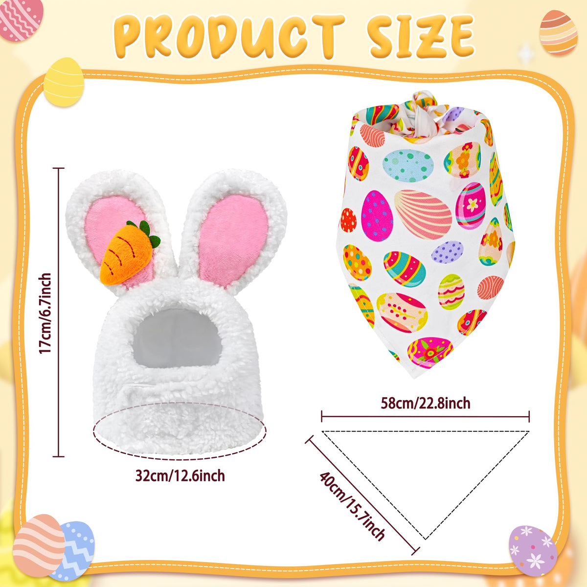 Horolam Easter egg headband adds color to your lawn decor.