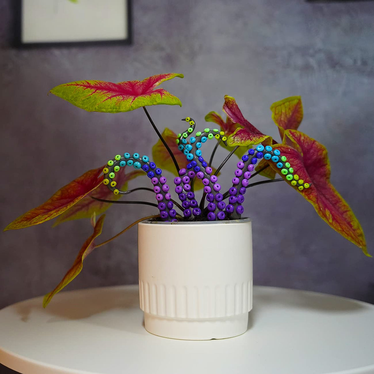 HoroM octopus tentacle stake brightens hanging baskets with ocean-inspired flair