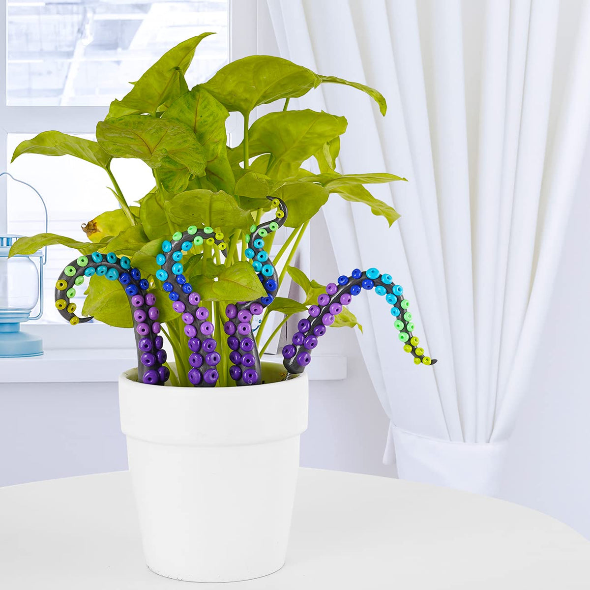 HoroM preassembled octopus tentacle garden stake for instant decorating