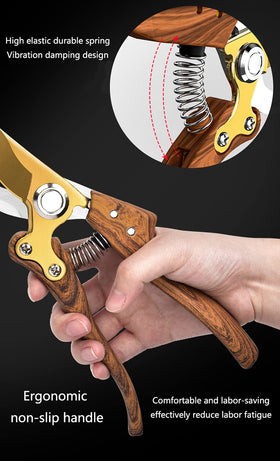 Horsvill Garden Shears aluminum handle provides lightweight comfort