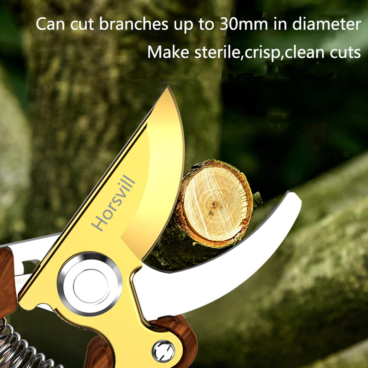 Horsvill Garden Shears safety lock prevents accidental cuts when stored