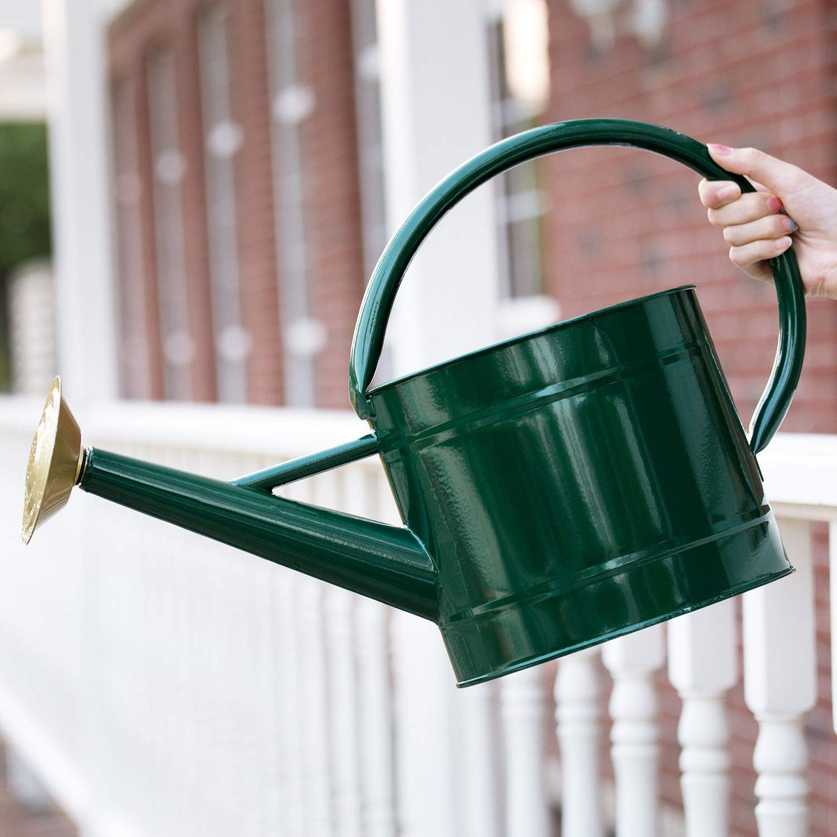 HORTICAN corrosion-resistant finish keeps shine during outdoor use.