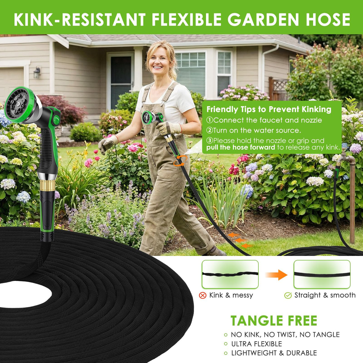 HORTICORA 5-layer reinforced inner tube for long-lasting performance.