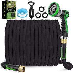 HORTICORA Garden Hose 150ft ultra-lightweight for effortless watering.