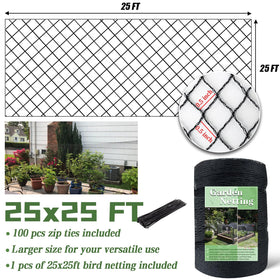 HORTIFAN Bird Netting made of durable polyethylene resists weather