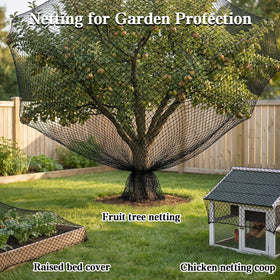 HORTIFAN Bird Netting guards fruit trees from birds and pests