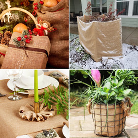 HORTIFAN burlap roll crafts and gift wrap ideas
