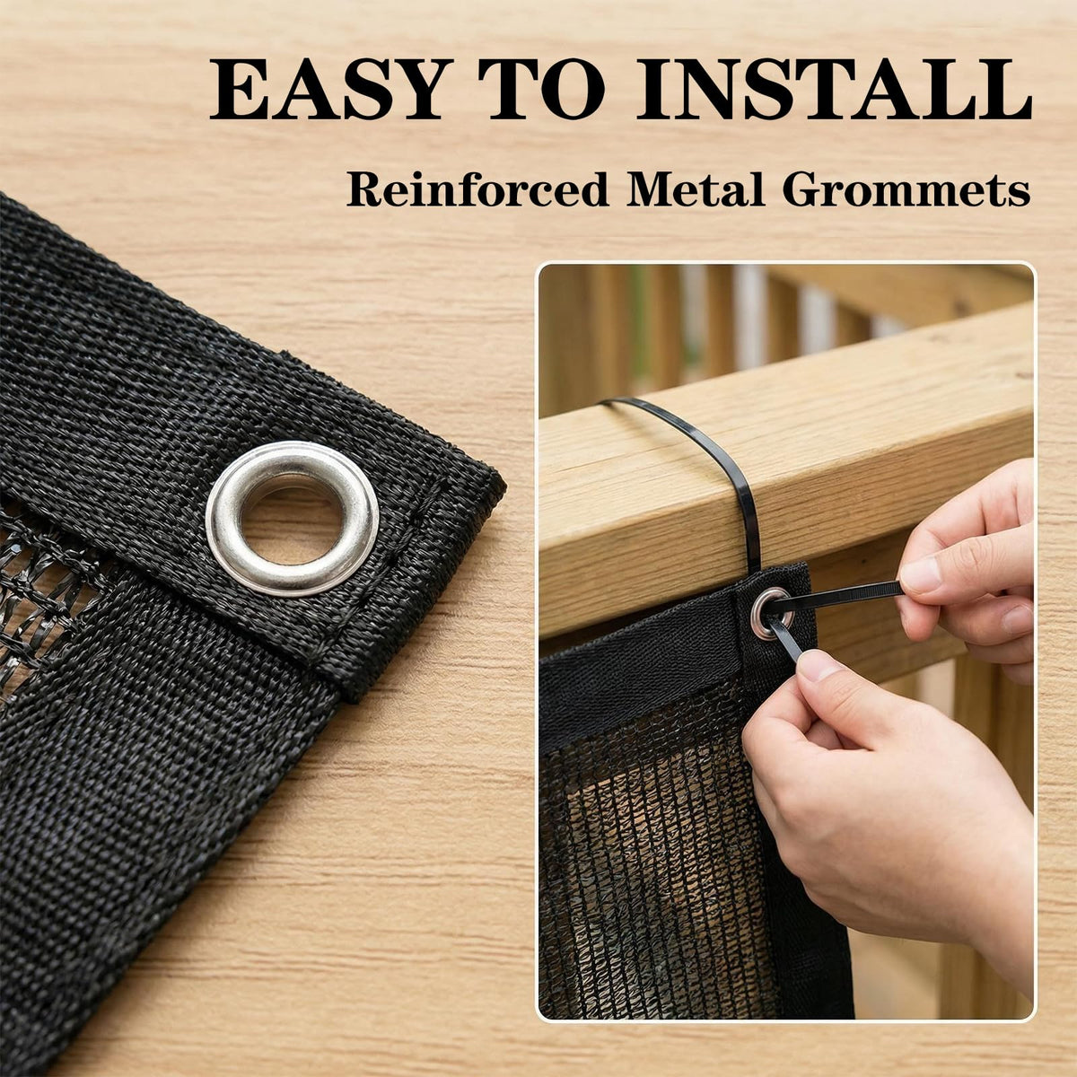 HORTIFAN shade cloth features a taped edge for long-lasting durability.