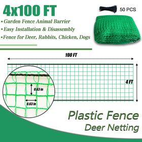 HORTIFAN versatile safety fence fits construction, yard, and pet containment needs.