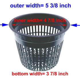 HORTIPOTS 5-inch net pot with free reflective lid for light management
