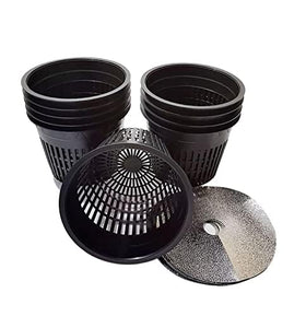 HORTIPOTS 5-inch net pot with wide rim allows easy handling
