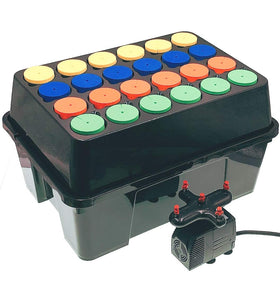 HORTIPOTS Aeroponic Cloner 24-site base for scalable cloning and efficiency.
