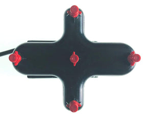 HORTIPOTS Clone MD9-35 manifold installed delivers spray coverage for cloning.