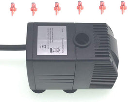 HORTIPOTS HP9-35US pump in a clone setup delivering steady misting
