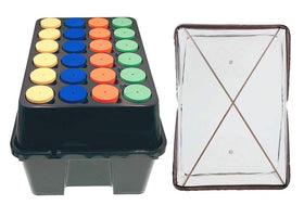 HORTIPOTS 2in neoprene inserts shown for healthy root development.