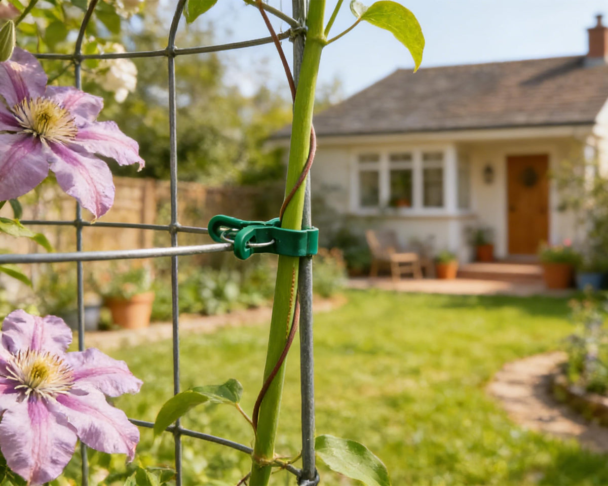 HORTIX clips guide climbing vines with quick adjustments
