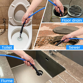 HOSEING sewer jetter side-hole nozzle enables sideways spray to reach corners.