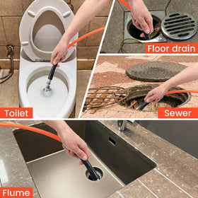 HOSEING side hole sewer nozzle for versatile cleaning
