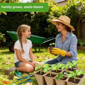 Hosetim khaki seed starter kit for indoor, greenhouse, or outdoor starts.