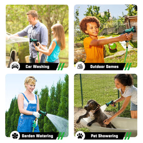 Hosetop ultra-light hose remains sturdy for outdoor chores.