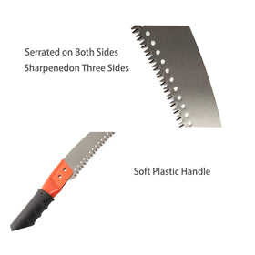 HOSKO pole saw detachable poles for versatile height adjustments and rust resistance.