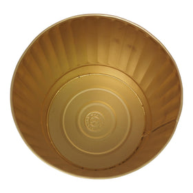 Office decor enhancement with Hosley gold hammered planters.