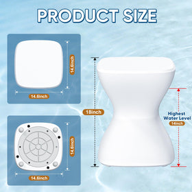 HOSONIC adjustable rubber feet protect vinyl liners and prevent slips