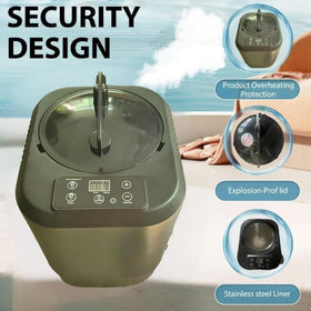 HOSOUTION 5L omnidirectional nozzle evenly distributes steam inside the tent