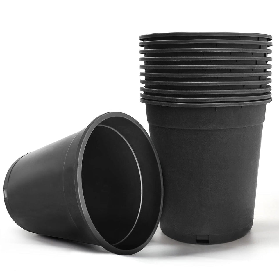 HOSTIC 5 gallon nursery pot with side drainage hole for controlled watering