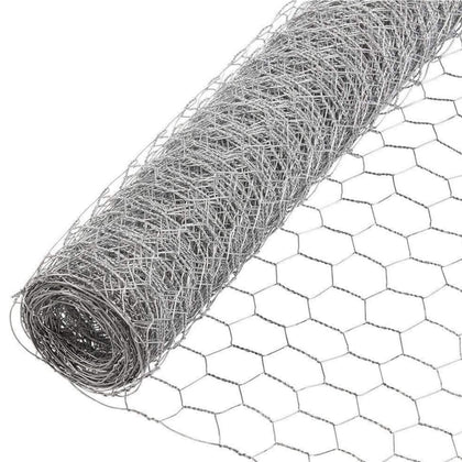 HOSTIC chicken wire netting with 2-inch hex mesh for durable outdoor fencing against larger critters