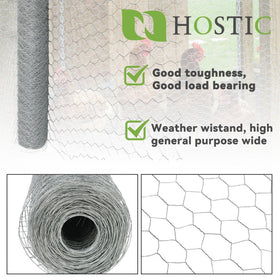 HOSTIC outdoor-grade wire netting withstands wind and weather for versatile fencing needs