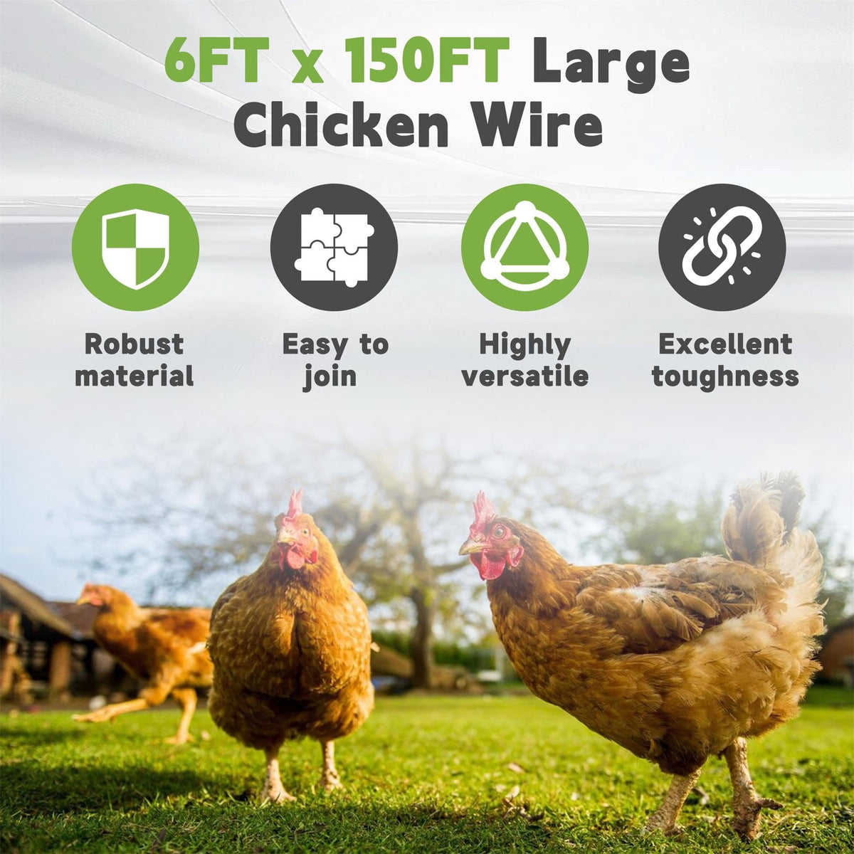 HOSTIC hex mesh design offers stable structure suitable for poultry fencing and DIY projects