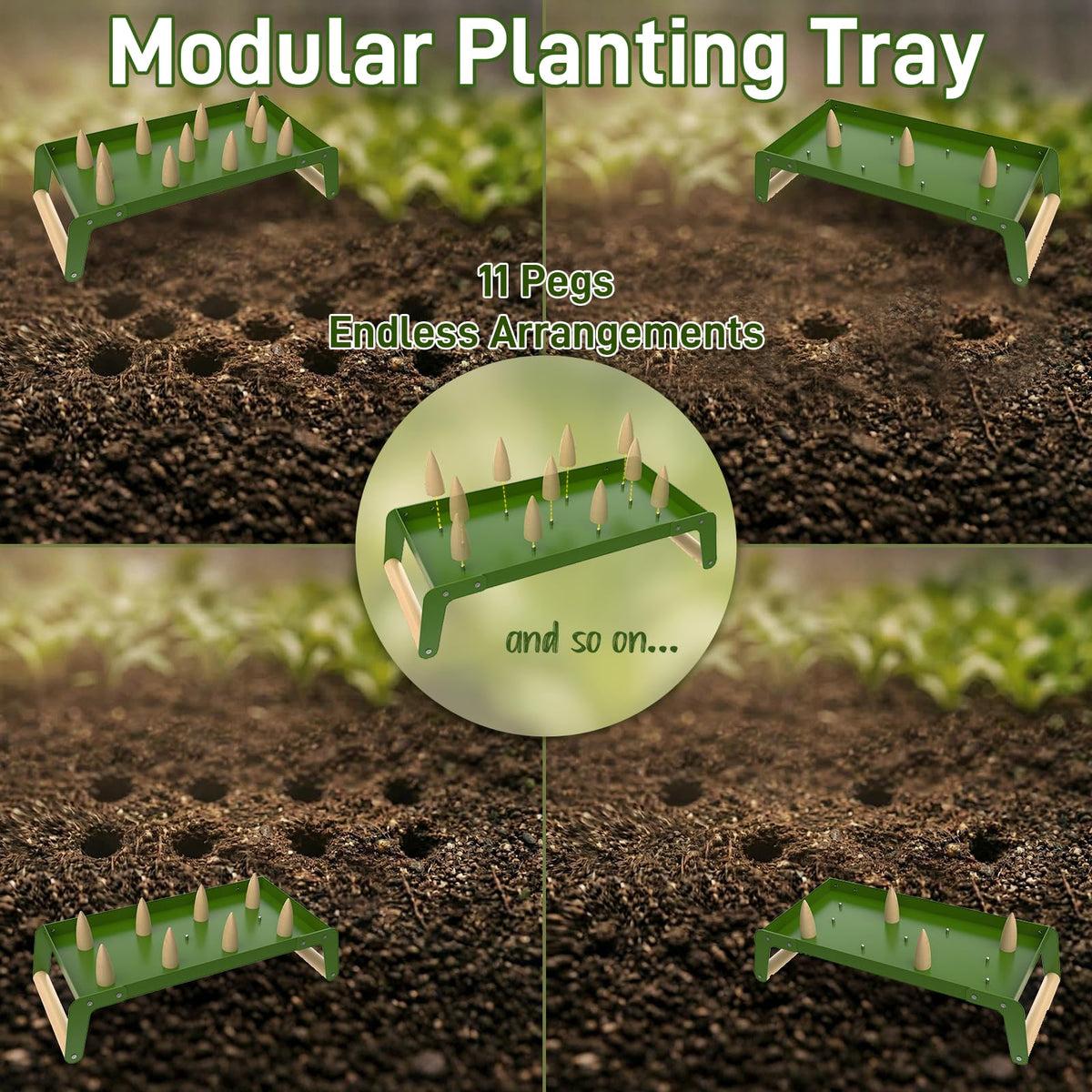 HOSUKU Seed Spacer Tool steel build withstands outdoor gardening tasks