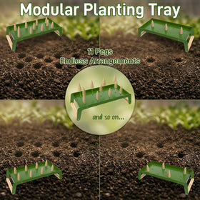 HOSUKU Seed Spacer Tool steel build withstands outdoor gardening tasks