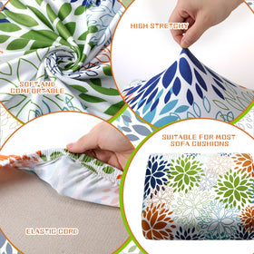 Hosuly Summer Dahlia cushion cover with beachy pattern for a breezy living area.