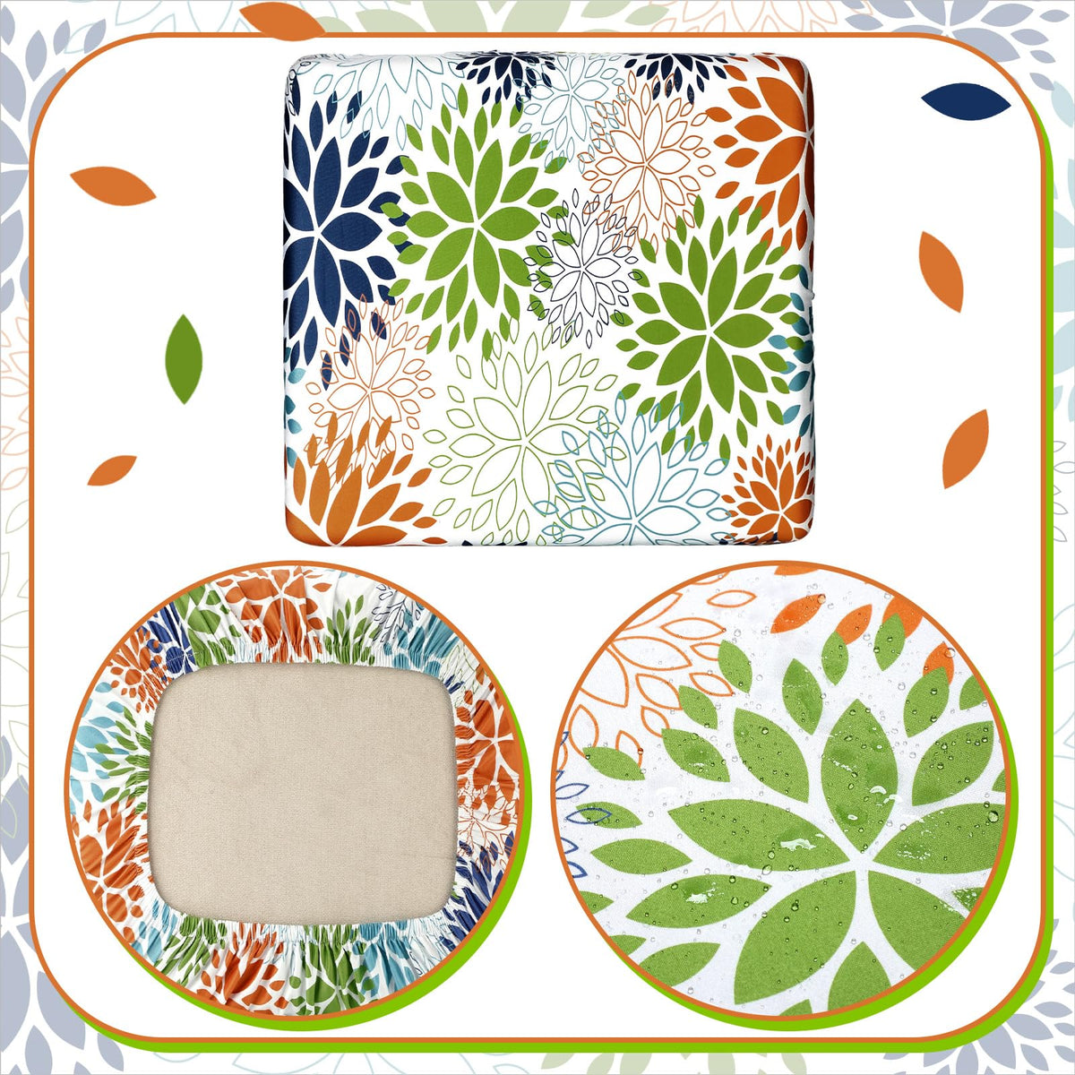 Hosuly cushion cover edge detail ensures secure fit and lasting wear.