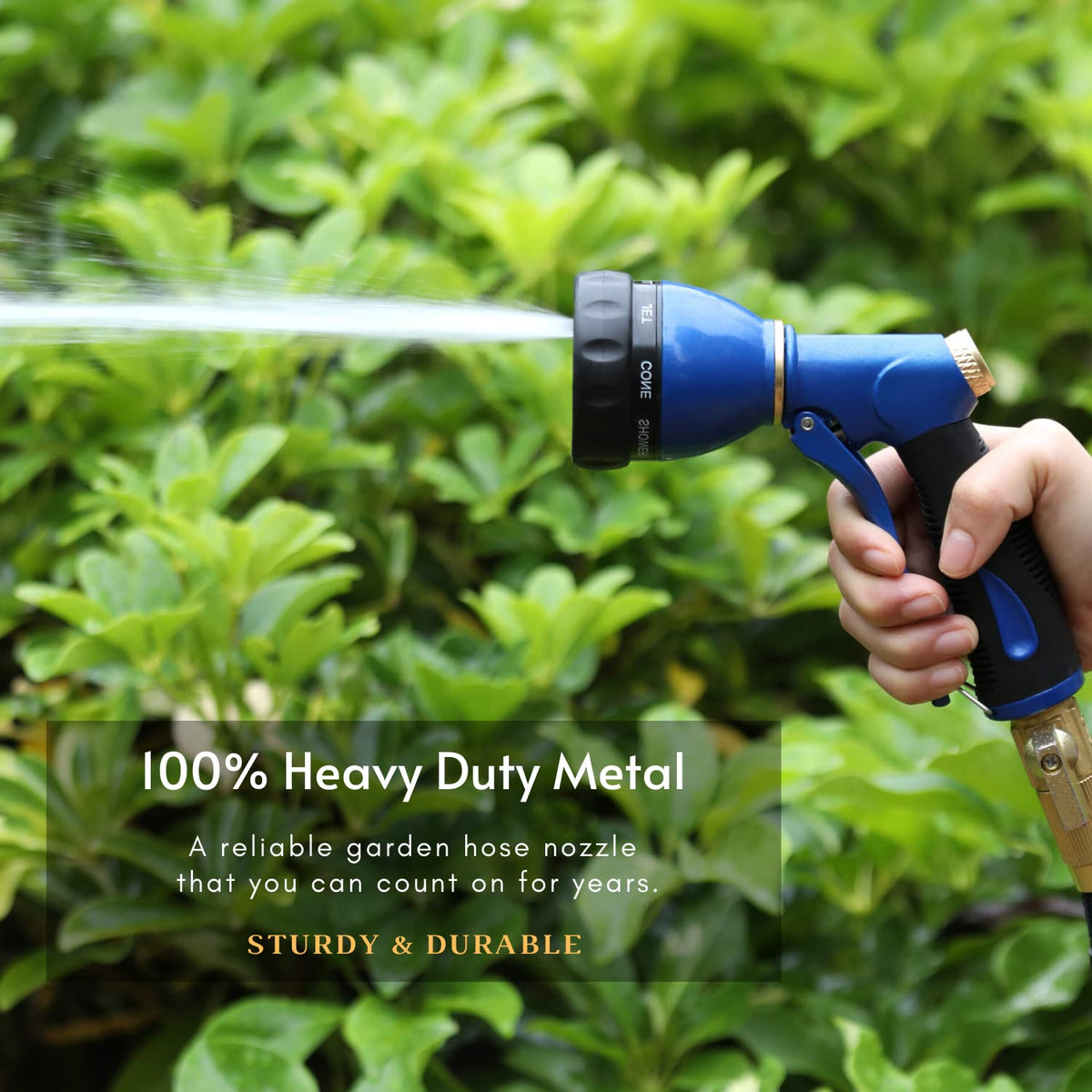 HOSUN heavy-duty metal nozzle ready for durable outdoor work