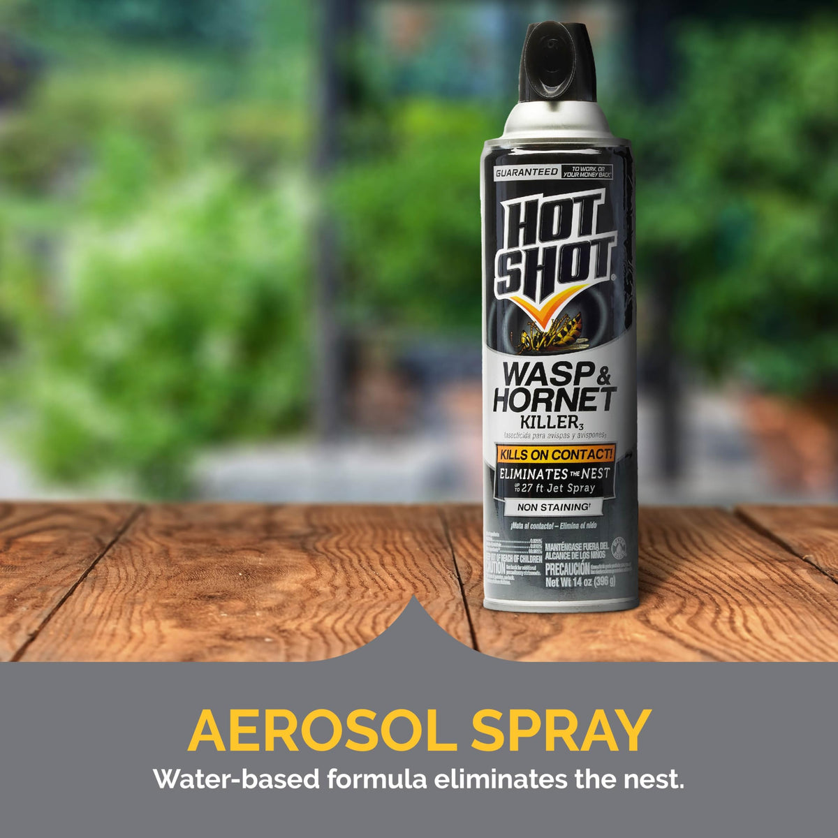 Hot Shot formula is non-staining on siding after testing inconspicuously.