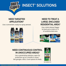Hot Shot is designed for outdoor use at sunset when insects are least active.