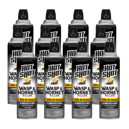 Hot Shot Wasp & Hornet Killer aerosol can ready for targeted nest treatment.