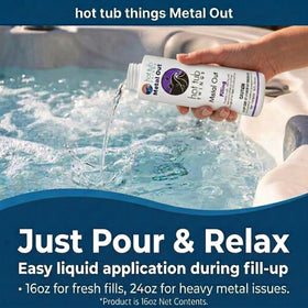 Spa acrylic and heater components protected by Metal Out