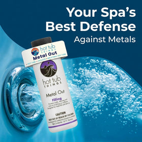 Hot Tub Things Metal Out keeps spa water clear and protected