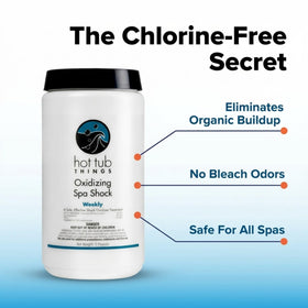 Hot Tub Things oxidizing spa shock gentle on skin with strong results